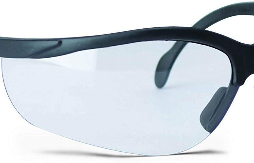 Walker’s Safety Shooting Glasses - High-Grade Polycarbonate Lenses | Adjustable Half Frame with Soft Rubber Nose Piece