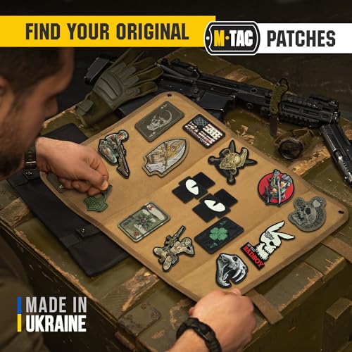 Glow-in-the-Dark Tiger Eyes Tactical Patch - Black