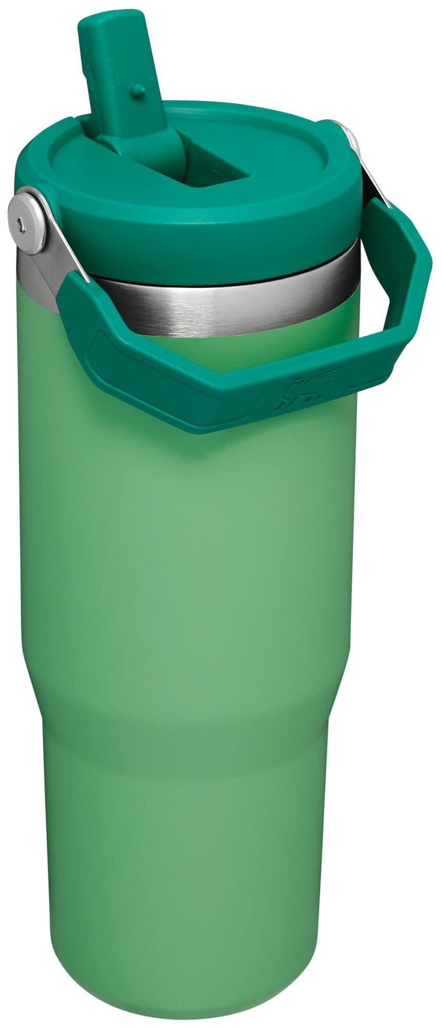 Stanley IceFlow Flip Straw Tumbler with Handle 30 oz | Twist On Lid and Flip Up Straw | Leak Resistant Water Bottle | Insulated Stainless Steel |BPA-Free | Jade