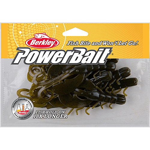 Crazy Legs Chigger Craw Bait - Green Pumpkin, 4" (8 Count)