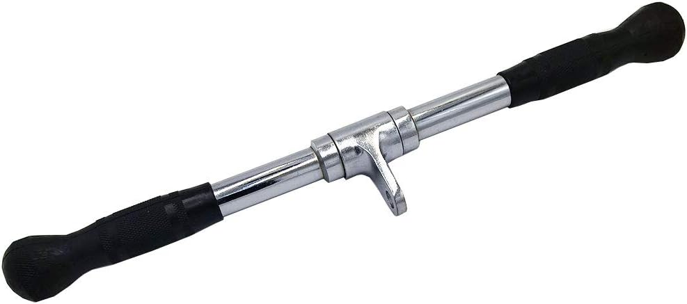 Wide Grip LAT Pull Down Bar | Chrome Plated Steel Cable Attachment for Home Gym - 880lb Capacity