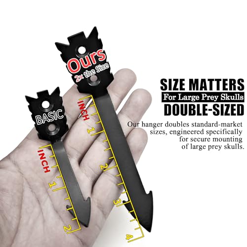 European Mount Skull Hanger Kit - 5.28" Heavy Duty Steel - Pro Size
