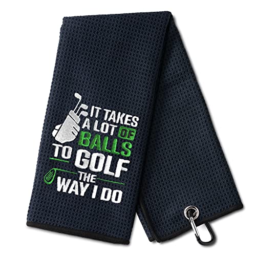 DYJYBMY Golf Towel with Clip - Microfiber Golf Accessories for Men