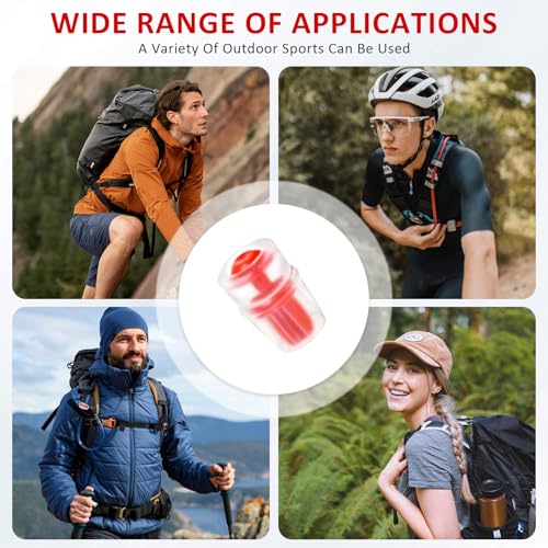 Silicone Bite Valve Replacement Nozzles - 4-Pack Red for Osprey Hydration Bladders