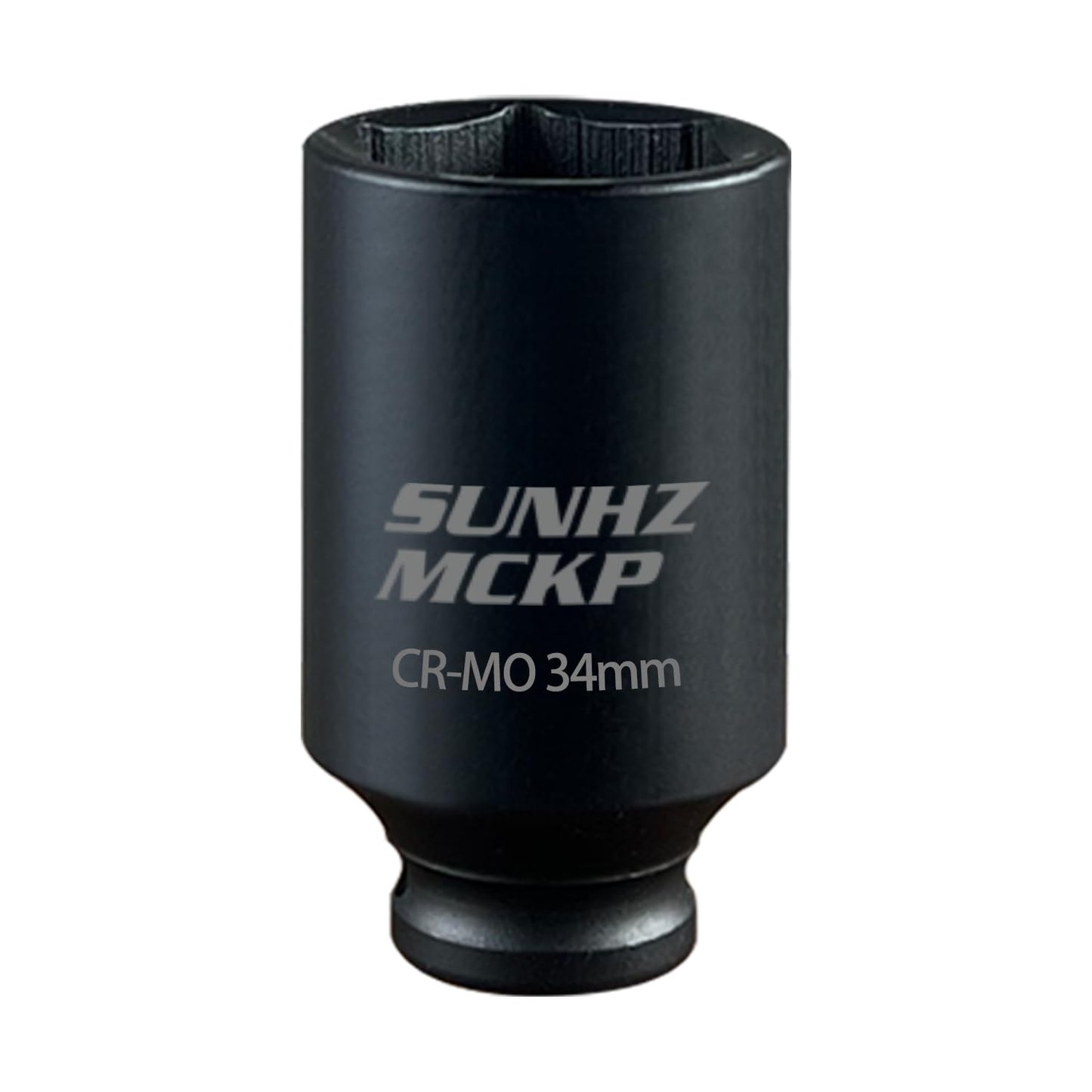 SUNHZMCKP 1/2 Inch Drive Impact Socket - Metric 34 mm Deep 6 Point CR-MO Axle Nut Impact Grade for Easy Removal