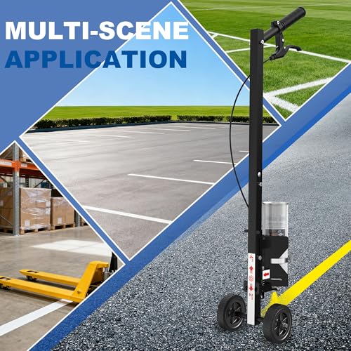 Industrial Two-Wheel Striping Paint Wand - 35" Adjustable Width
