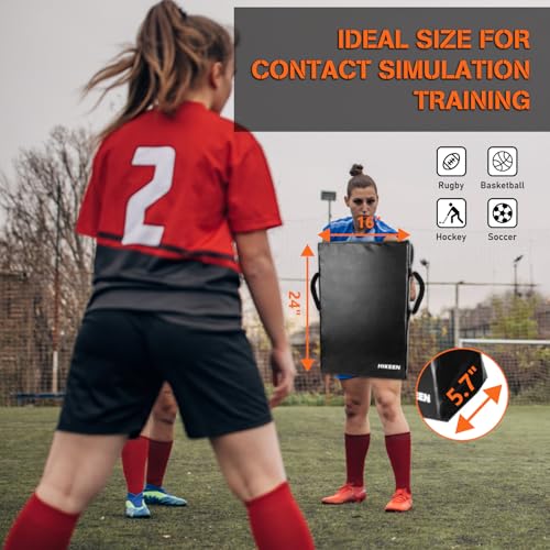 PRO-Grade 24"x16" Football Blocking Pad - Kick Shield with Handles
