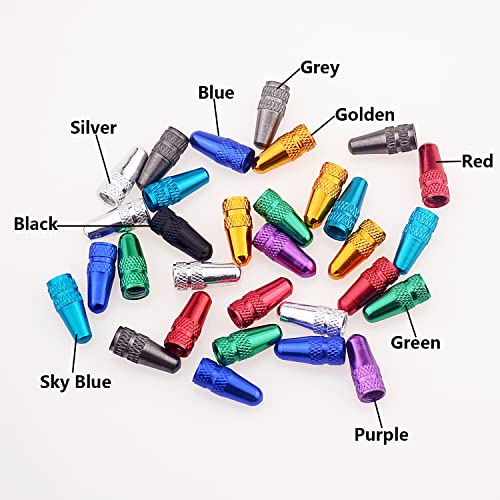 Presta Valve Caps for Bicycles - Set of 4, Sky Blue