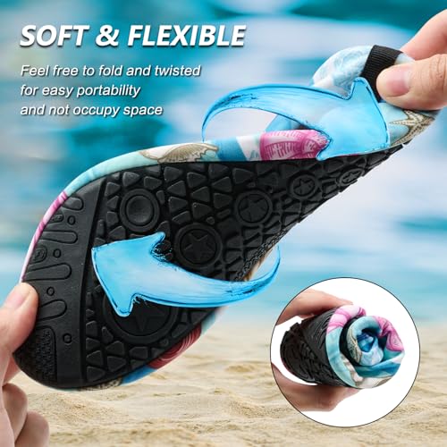 Unisex Barefoot Water Shoes - Quick-Dry Non-Slip Aqua Socks for Beach & Swim