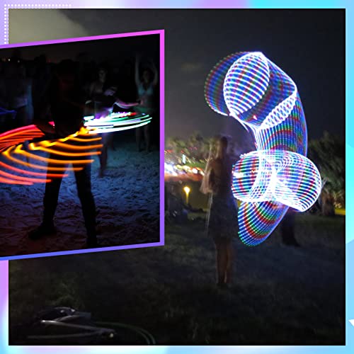 LED Glowing Exercise Hoop - 36 Inch Color Changing Fitness Hoop