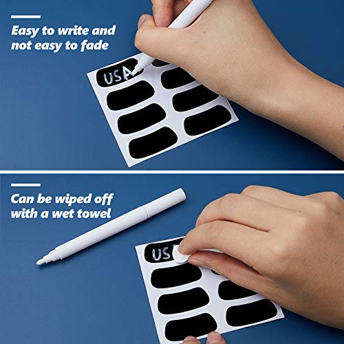 Breathable Eye Strips for Sports - 24 Pairs + White Pencil - Black