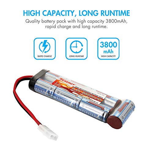 8.4V 3800mAh NiMH Airsoft Battery & Charger Set