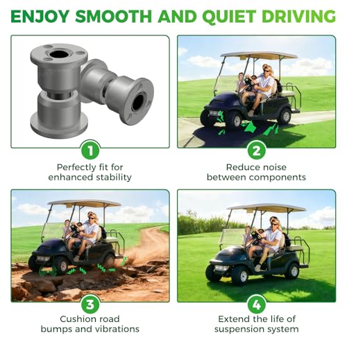 Panglong Golf Cart Front Upper Control Arm Kit with Bushings & Sleeves for 2004+ Precedent & 2018+ Tempo