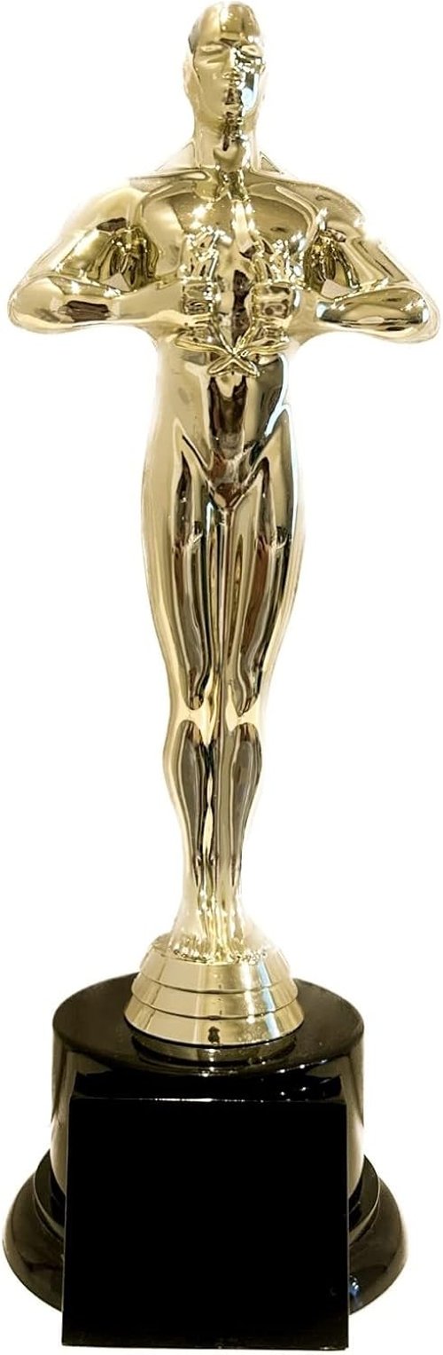 Achievement Gold Toned Award Trophy - Customizable 10.625" for Ceremonies, Parties & Competitions