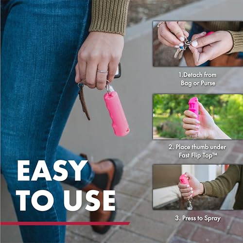 Pepper Spray & Stun Gun Self Defense Kit with Flashlight