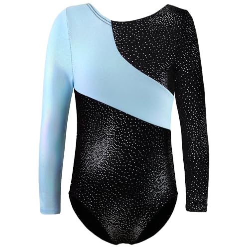 Girls' Long Sleeve Gymnastics Leotard - Toddler 2-14 Years