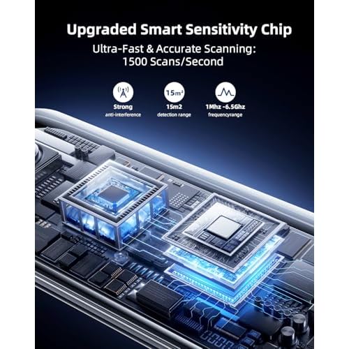 Hidden Camera Detector, Security Camera Tracker Portable Camera Detector, Anti-Spy Device Tracker for Travel, Home, Hotel, Office, 6 Levels Sensitivity