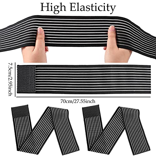 Adjustable Compression Leg Wraps - 4 Pieces, 28 Inches