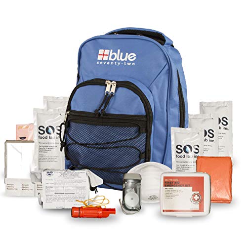 Blue Coolers 72-Hour Emergency Survival Backpack Kit for 1 Person - Pack of 1