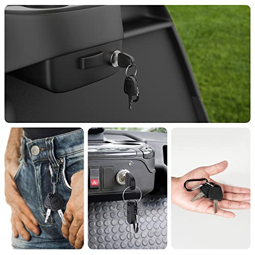 Golf Cart Ignition Keys for EZGO 1976-Up - Black 1 Pack