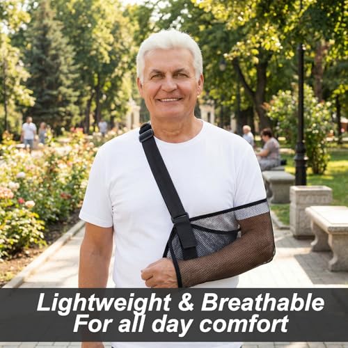 Adjustable Breathable Arm Sling for Shoulder Support - Shower Safe