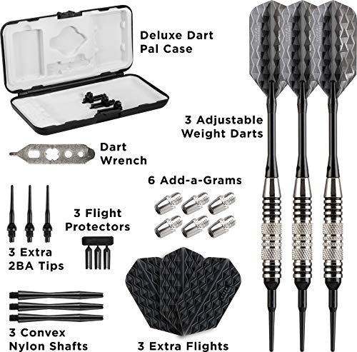 Viper Bobcat Adjustable Soft Tip Darts 16-19g with Case & Accessories