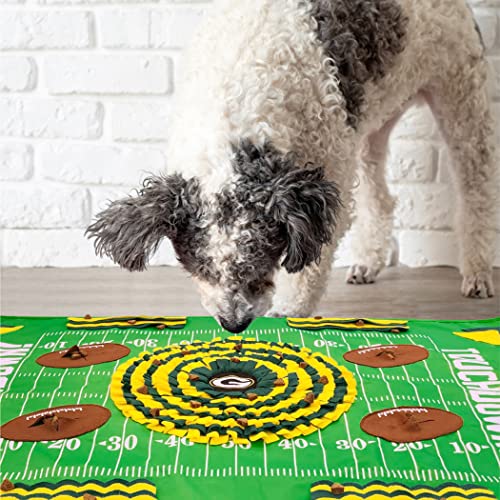 NFL Green Bay Packers Dog Snuffle Mat - 40 x 26 Inches Interactive Feeder