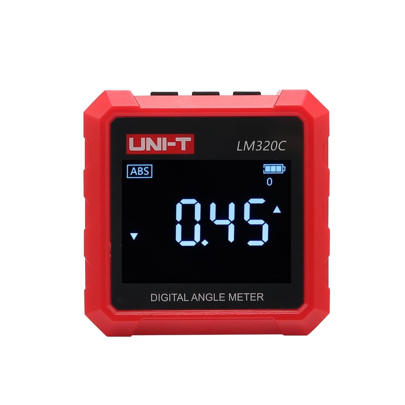 UNI-T LM320C Digital Angle Finder 4x90° Inclinometer 3 Side Magnetic Electronic Goniometer with Backlight LCD, Data Hold
