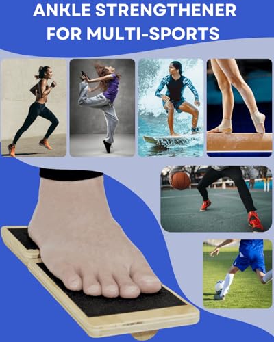 Adjustable Ankle Strengthener & Balance Board with Support Brace