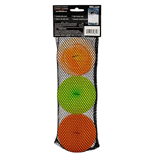 NHL Street Hockey Puck - Lightweight 3 Pack for Practice