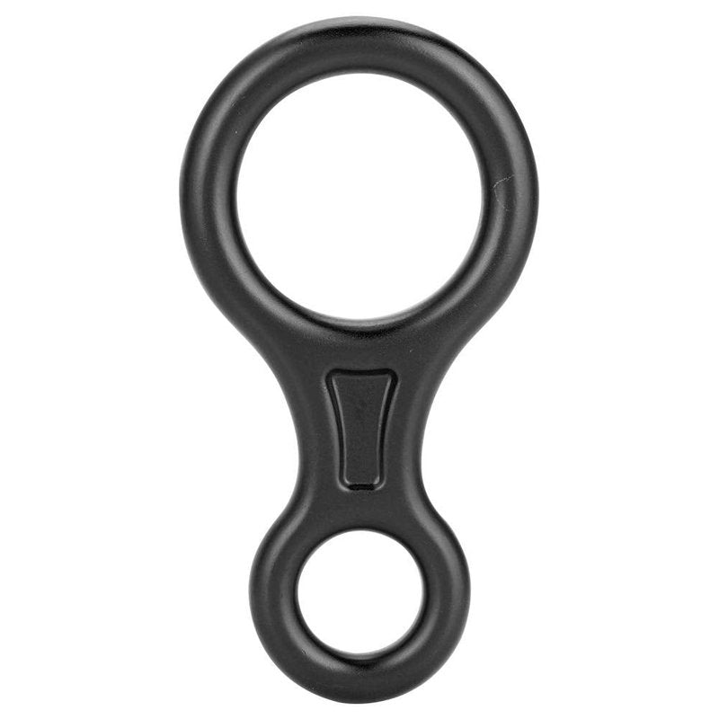 SolUptanisu Climbing,Climbing Rappel 8 Ring, 35KN Figure 8 Aluminum Descender Rappel Ring Rock Climbing Gear for Rappelling Belaying Climbing (Black)