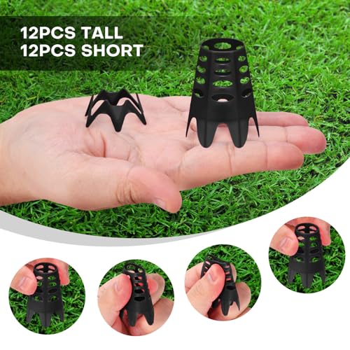 Golf Simulator Tees, 24 Pack, 12 Tall Short Tees