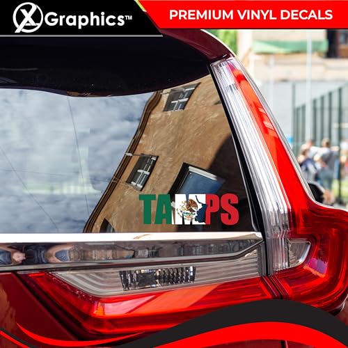 Tamaulipas Mexico Map Vinyl Decal - 8 x 2.5 Inch Full Color Sticker