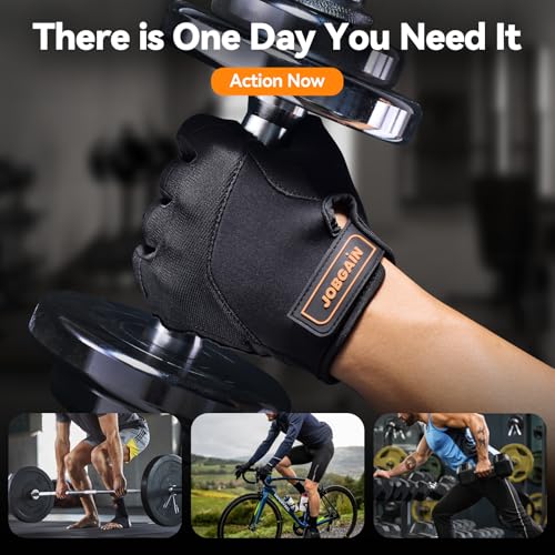 Workout Gloves - Breathable Fitness Gloves for Men & Women - Black, Small