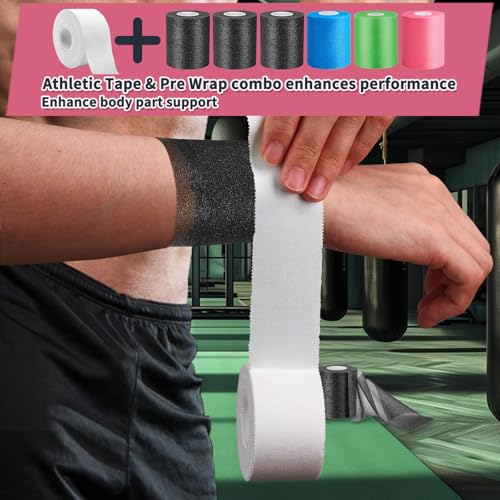 Athletic Tape 2 Pack - Strong, Breathable, Easy Tear Sports Tape