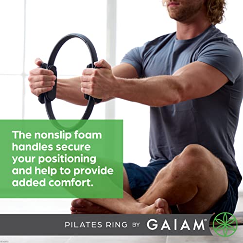 15" Pilates Ring for Toning Arms, Legs & Core | Lightweight & Flexible