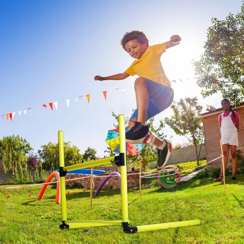 Adjustable Hurdles for Agility Training - 1 Set for Indoor & Outdoor Use