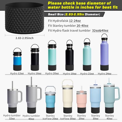 Diamond Silicone Boot for Stanley Tumbler 20-40oz - Black