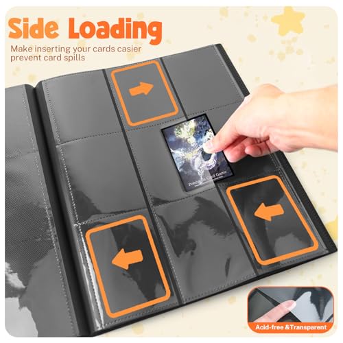 360 Card Capacity Trading Card Binder with 20 Pages - Black