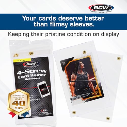 Screwdown Trading Card Holder for 20-35 pt Cards - 15ct