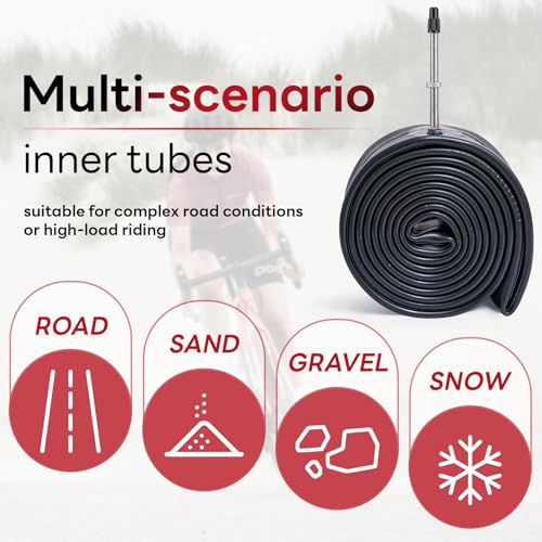 700x18-25C Bike Inner Tube - Presta Valve for Cycling