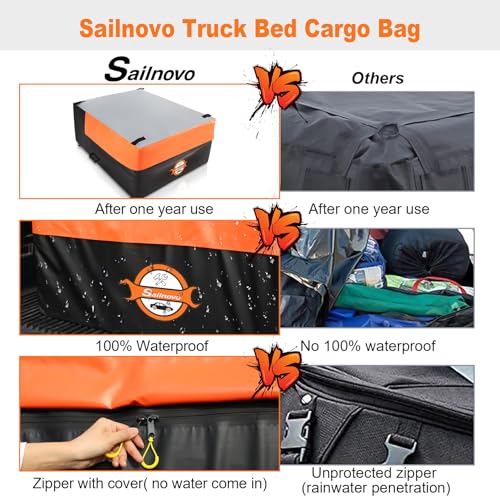 26 Cu Ft Waterproof Truck Bed Cargo Bag - Heavy Duty PVC Storage