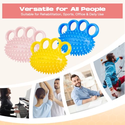 Hand Exercise Ball - Grip Strengthener & Stress Relief - Blue
