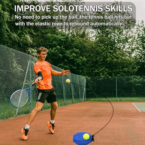 Blue Adult Tennis Racket Set for Beginners with Bag - 2 Rackets, Balls & Accessories