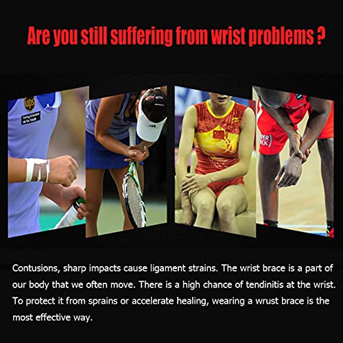 Adjustable Wrist Support Brace - Breathable Compression Strap for Pain Relief