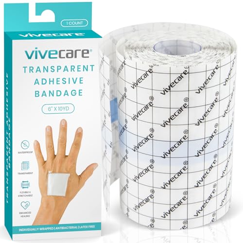 Transparent Film Dressing - Waterproof Adhesive Bandage 6" x 10 Yards