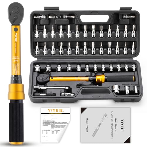 50Pcs Bike Torque Wrench Set - 1/4 Inch Drive 10-230 IN.LB