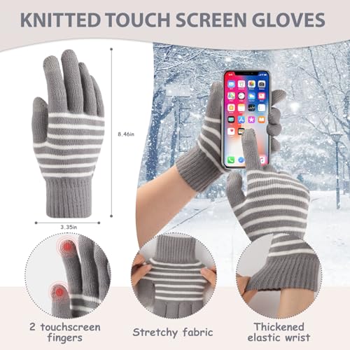 Warm Winter Beanie Hat, Scarf & Gloves Set for Women