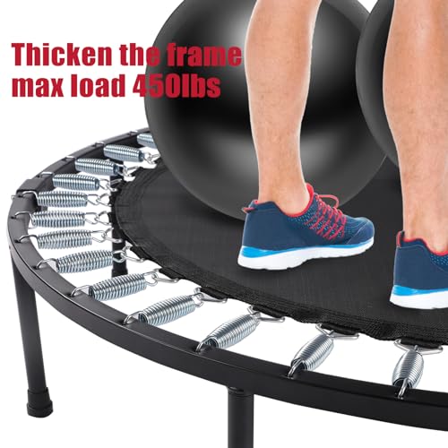 50" Foldable Rebounder Trampoline with Handle - 450 lbs Capacity