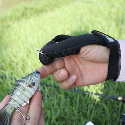 Fishing Gloves Set 3 Pcs Neoprene Anti-Slip, Adjustable Double & Single Finger